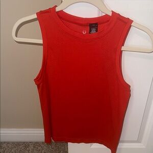 Spyder Workout Sleeveless Red Top